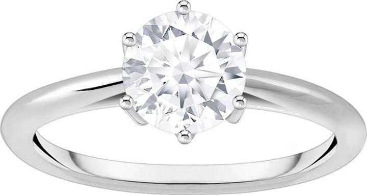 Produktbild Thomas Sabo Ring mit weissem Stein im Brillantschliff (52, 925 Silber)