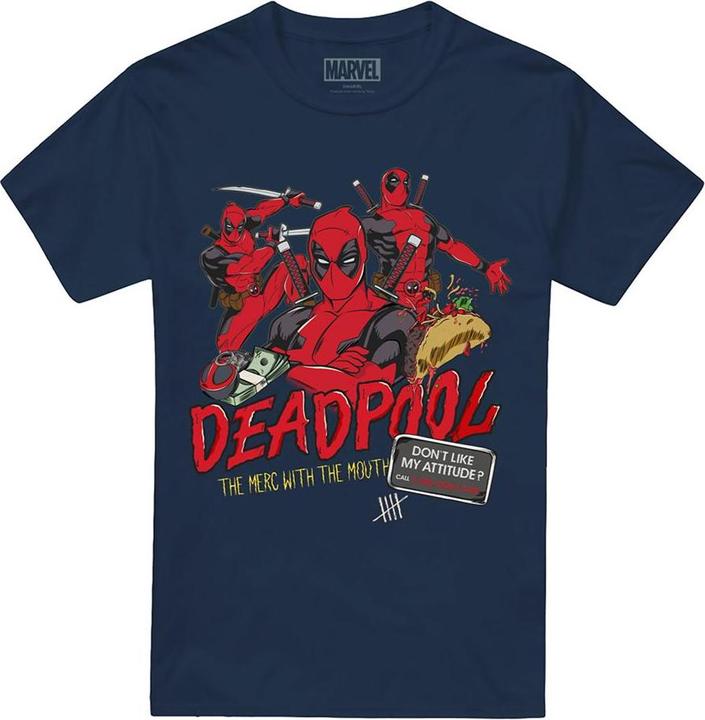 Actual product image Deadpool Mens Attitude T-Shirt (XL)