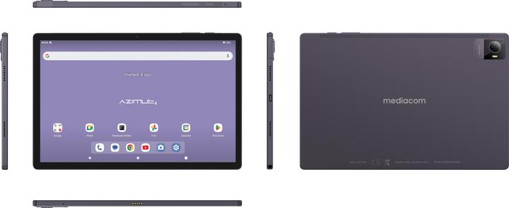 Immagine prodotto Mediacom SmartPad 4 4G Spreadtrum LTE-FDD 128 GB 26,7 cm (10.5') 6 GB Android 13 Grigio (4G, 10.51", 128 GB, Grigio)