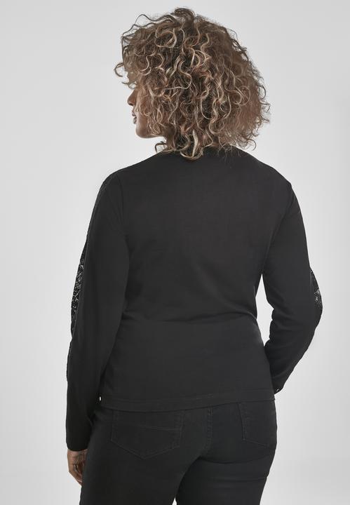 Actual product image Urban Classics Ladies Lace Striped LS (M)