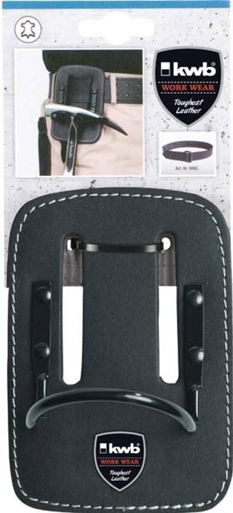 Actual product image kwb Hammer holder with fixed shackle, leather