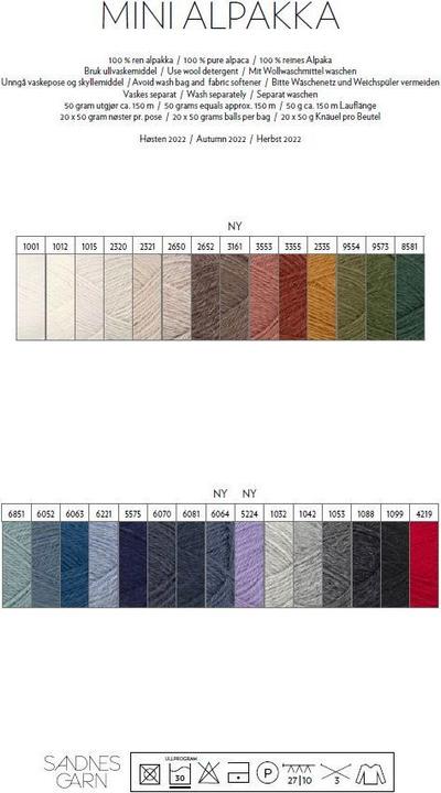 Produktbild Sandnes Garn Mini Alpakka (120 m)
