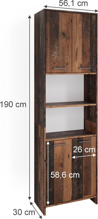Actual product image Vicco Maris (56 x 30 x 190 cm)