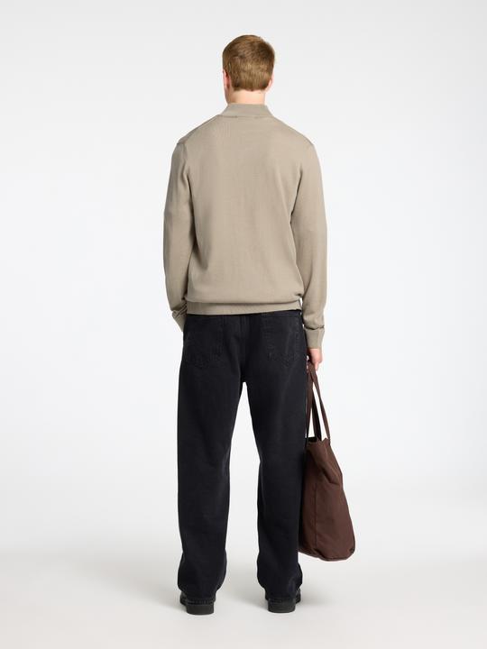 Actual product image Selected Homme Slhtray Ls Knit Merino Half Zip Noos (M)