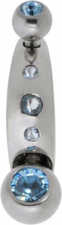 Bijouteria Intimpiercing (Premium Kristall, Chirurgenstahl 316L, Zirkonia)