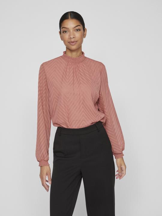 Actual product image Vila High Neck Long Sleeve Blouse (38)
