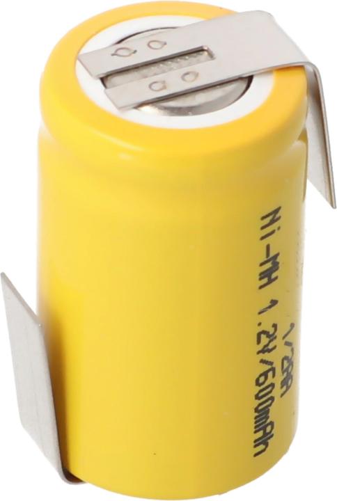 Immagine prodotto AccuCell Batteria 1/2AA con alette di saldatura a Z (1 pz., 600 mAh, Batteria + Caricabatterie)
