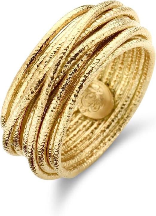 Actual product image Casa Jewelry Ring Wrap Satin 56 - Silver - Gold Gilded (56)