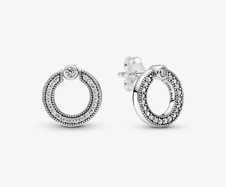 Produktbild Pandora Ohrstecker Pavé & Logo (Sterling Silber 925)