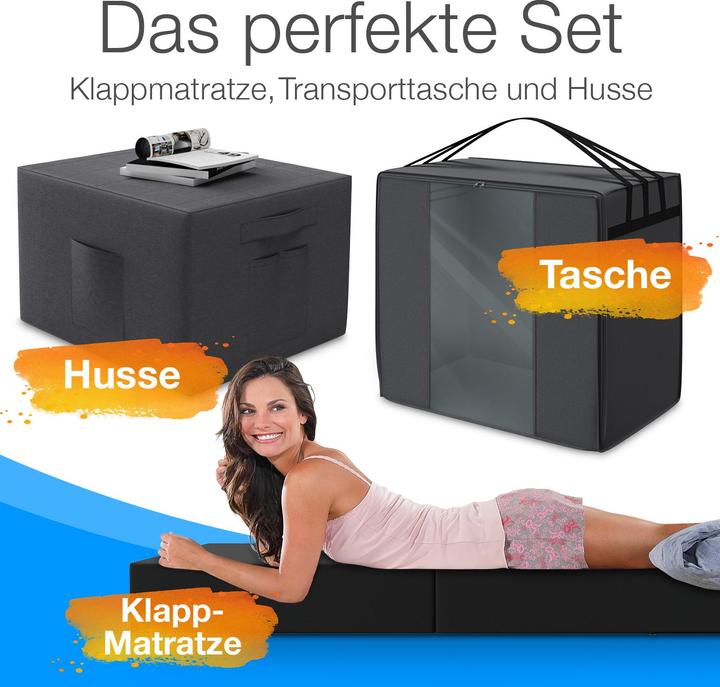 Immagine prodotto Bestschlaf Materasso pieghevole (90 x 200 cm, Nucleo di schiuma)