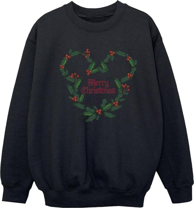 Disney Mickey Mouse Merry Christmas Holly Sweatshirt Mädchen