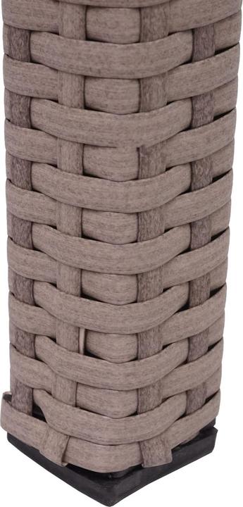Produktbild Swisshandel24 Poly-Rattan Tisch, Gartentisch Balkontisch, 120x75cm - grau (120 cm)