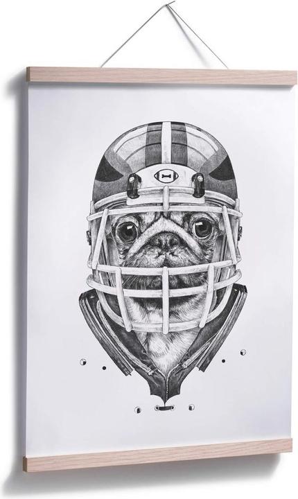 Produktbild Trenddeko American Pug Football (80 x 100 cm)