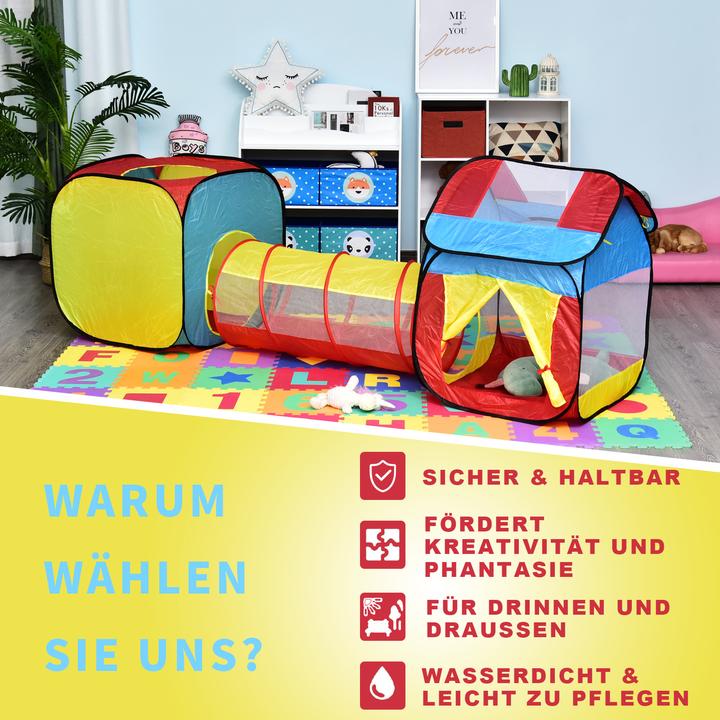 Produktbild Homcom Kinderspielzelt mit Tunnel