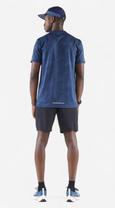 Image du produit Kiprun Men's Breathable Running T-shirt Run 500 Dry - Midnight blue (L)