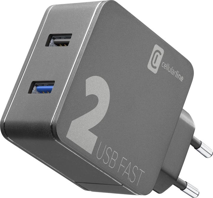 Actual product image Cellularline ACHUSB2QC30W Indoor Black (30 W)
