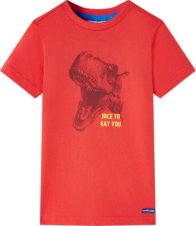 Produktbild VidaXL Kinder-T-Shirt Rot 128,Material: 100 % Baumwolle,Farbe (128)