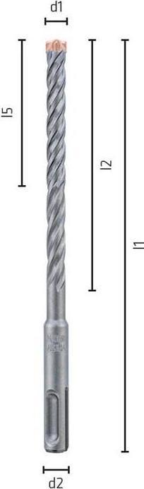 Productafbeelding Alpen SDSplus hamerboor FORCE Snijden (6,5 mm)