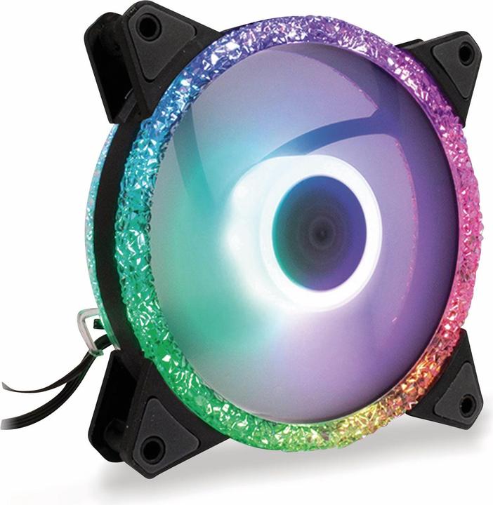 Image du produit Intertech Inter-Tech RS-071 RGB Boîtier d'ordinateur Ventilateur 12 cm noir (120 mm, 1 x)