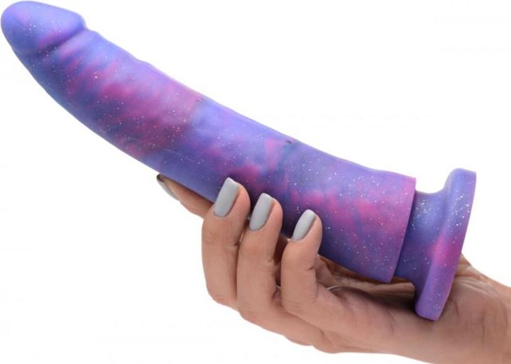 Actual product image XR Brands Magic Stick silicone dildo with glitter 20 cm