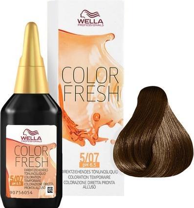 Actual product image Wella Color Fresh (5/07 light brown natural-brown)