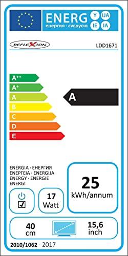 Etichetta energetica Reflexion LDD1671 39,6 cm 15,6 pollici EEK A (A+ F) DVB-T2, DVB (16", LED, HD)