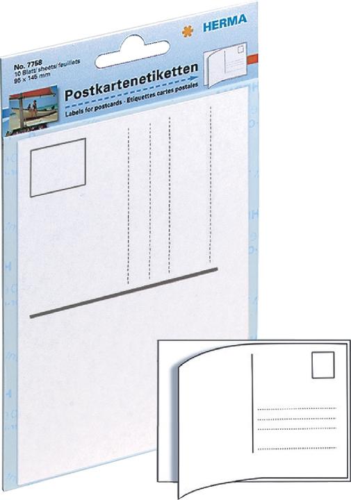 Actual product image HERMA Postcard labels