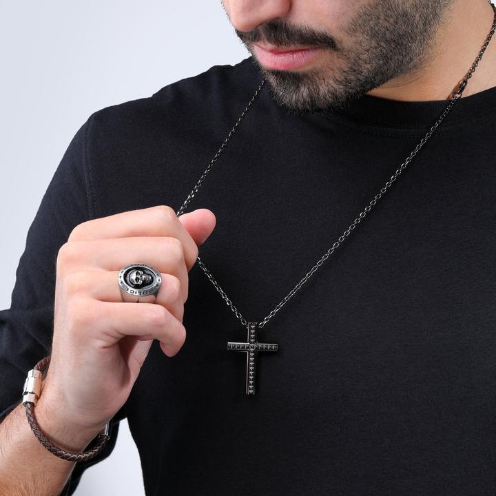 Immagine prodotto Police Collana geometrica in metallo (Metallo, 50 - 70 cm)