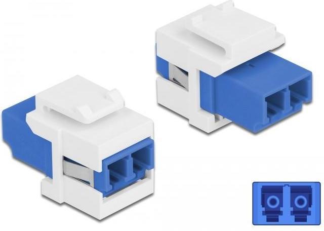 Image du produit Delock Jack Keystone : Fibre optique LC-LC (Module Keystone)