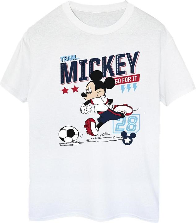 Immagine prodotto Disney Mickey Mouse Team Mickey Football Maglietta Ampia Donna (L)