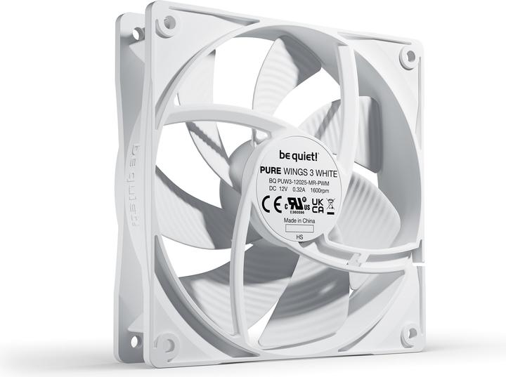 Produktbild be quiet! Pure Wings 3 PWM wh 120x120x25 (120 mm, 1 x)