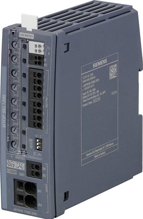 Produktbild Siemens 6EP4438-7FB00-3DX0 SITOP SEL1200 DC 24V/8x2... 10A Selektivitätsmodul