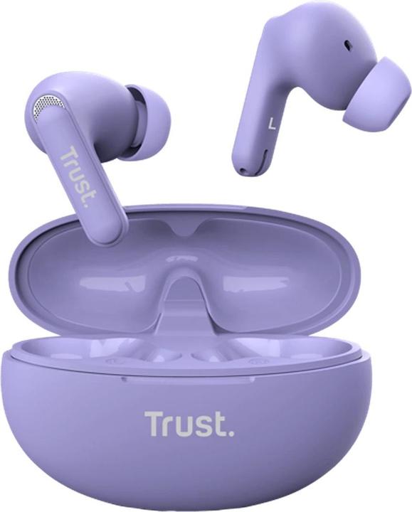 Actual product image Trust Yavi Bt Enc Earbuds Purple (ANC, 23 h, Wireless)