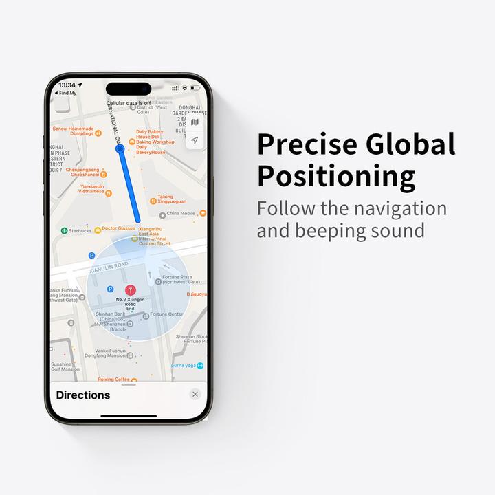 Image du produit Momax PinCard Pro Mini Rechargeable Find My Tracker