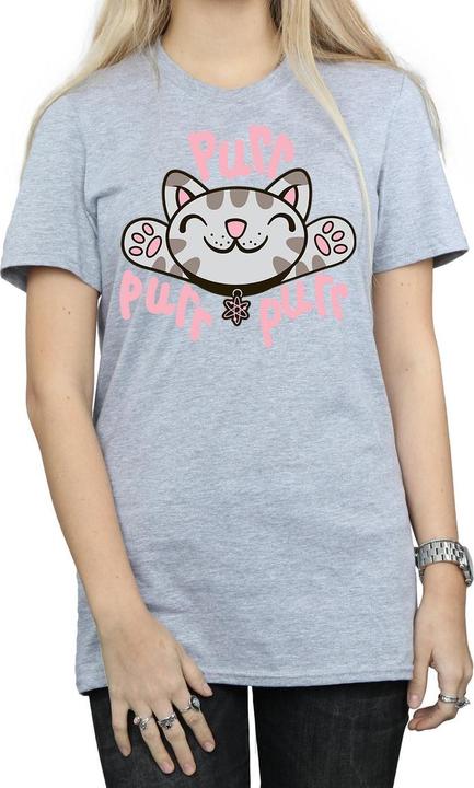 Image du produit Big Bang Theory Femme/Les femmes - T-shirt boyfriend en coton doux Kitty Purr (3XL)