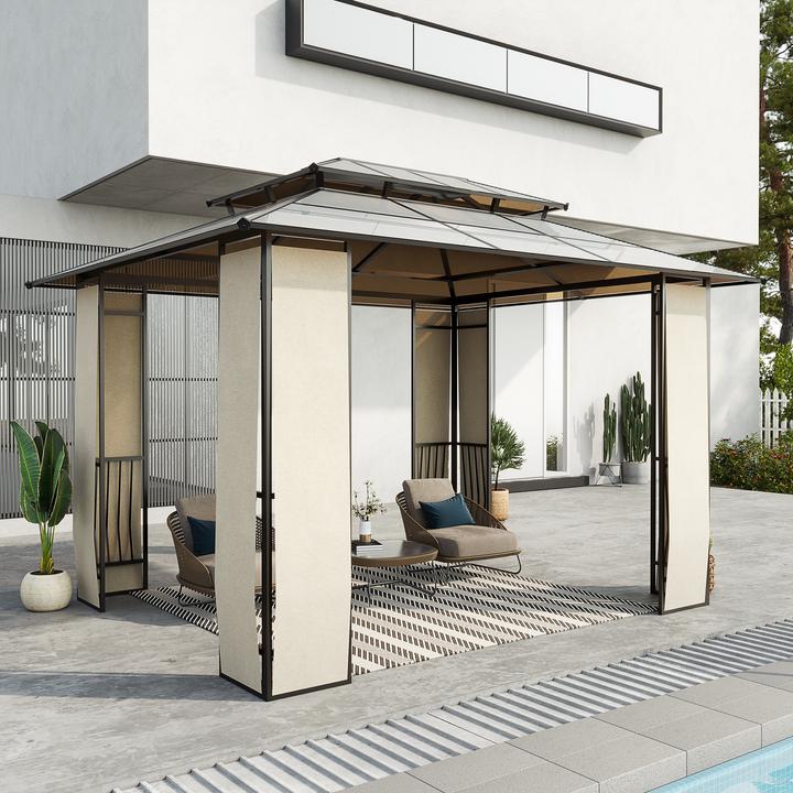 Produktbild Outsunny Pavillon mit Polycarbonatplatten-Dach (300 cm, 320 cm)