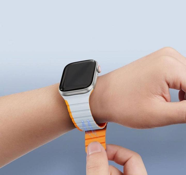 Produktbild Dux Ducis Magnetic Strap for Apple Watch SE, 8, 7, 6, 5, 4, 3, 2, 1 (41, 40, 38 mm) Strap (LD Versio (41 mm, 38 mm, 40 mm, Silikon, Metall)