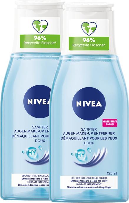 NIVEA Sanfter Augen Make-up Entferner DUO (Make-Up Entferner, 250 ml)