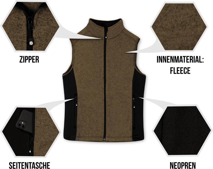 Immagine prodotto Normani Gilet da uomo in maglia di pile Shamattawa (S)