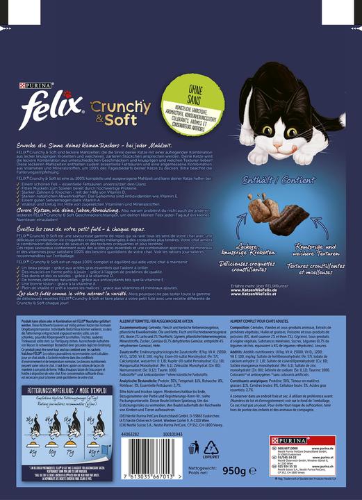 Produktbild Felix Crunchy & Soft (Adult, 1 Stk., 950 g)