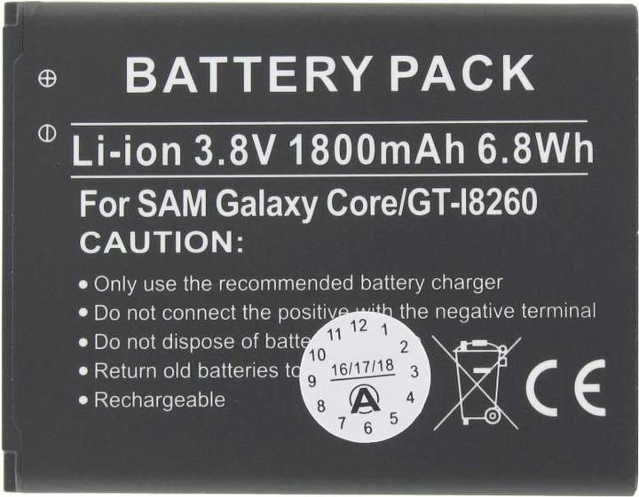 Immagine prodotto AccuCell Batteria Samsung Galaxy Core, Core Plus, Samsung GT-I8260