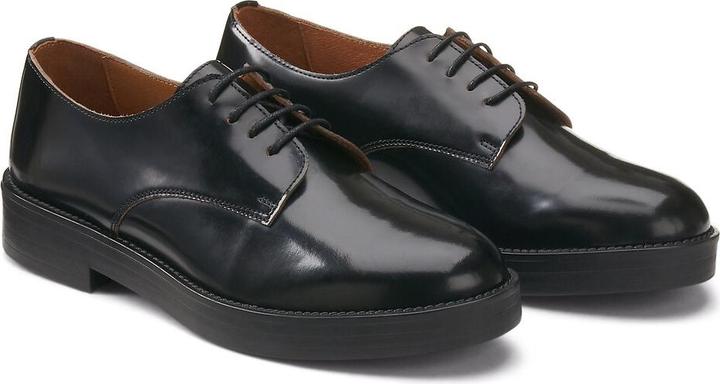 Actual product image La Redoute Collections Leather derbies with thick soles (37)
