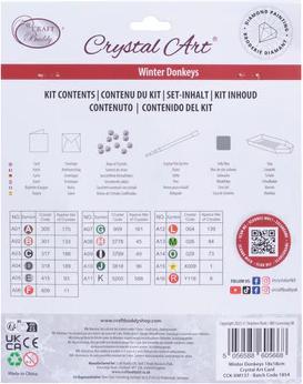 Immagine prodotto Craft Buddy Asini d'inverno, carta 18x18cm Crystal Art