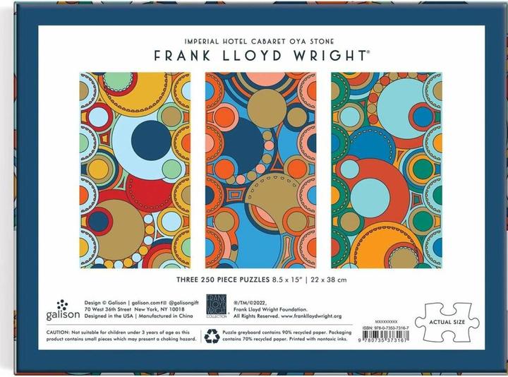 Immagine prodotto Abrams & Chronicle Frank Lloyd Wright Imperial Hotel Multi Puzzle Set (250 pezzi)