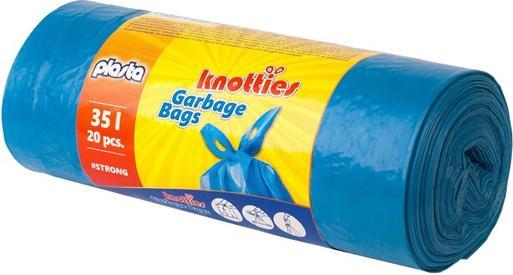 Actual product image Staples Garbage Bags Plasta Knoties 35l 20pcs