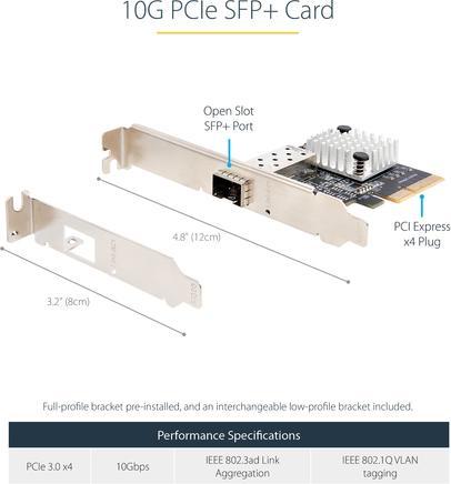 Actual product image StarTech .com 10Gbe PCI Express SFP+ Network Card (Mini PCI Express)
