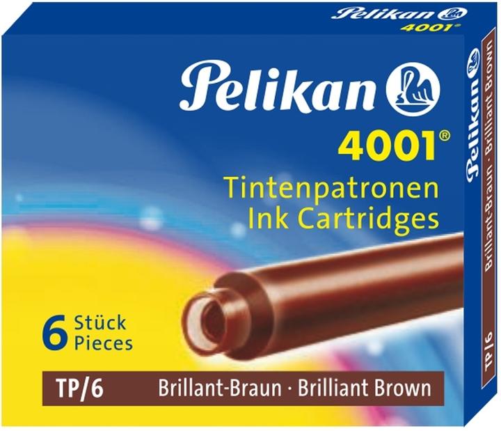 Actual product image Pelikan 4001 Tp/6 (ink cartridges, Brown)