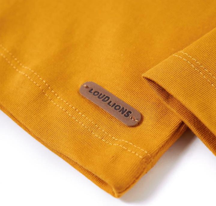 Produktbild VidaXL Kinder-Langarmshirt Ocker 140,Material: 100 (140)