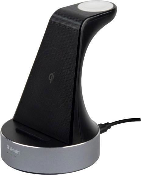 Actual product image Verbatim 2 in 1 Qi Wireless+Apple Watch Charger (20 W)