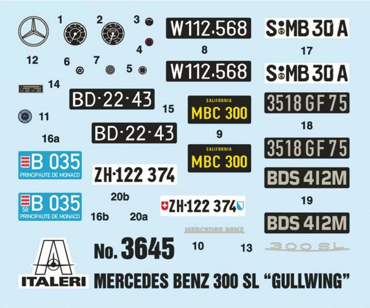 Actual product image 1:24 Mercedes Benz 300 SL Gull Wing